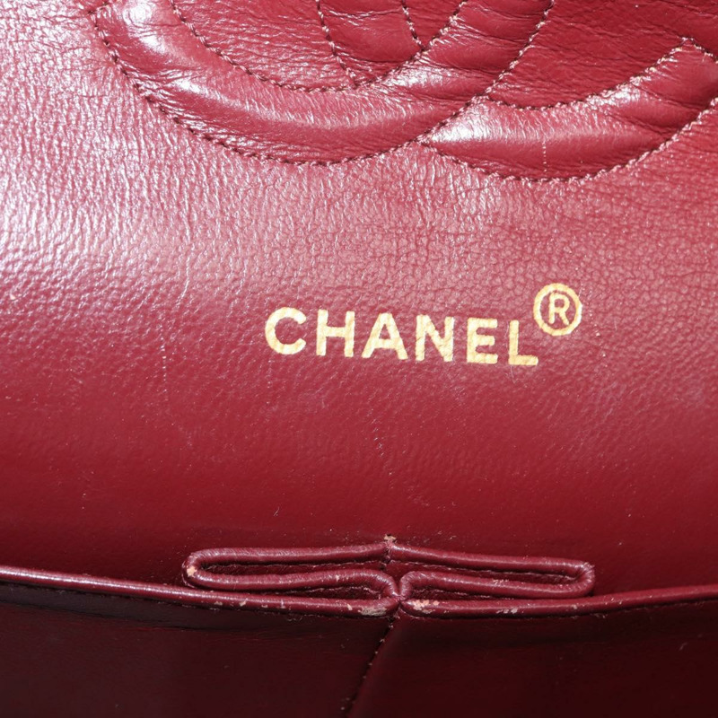 【日本直送】香奈兒 Matelasse 25 雙蓋鏈條包，羊皮材質，黑色，金色雙C標誌，正品 BA9002SAV-24