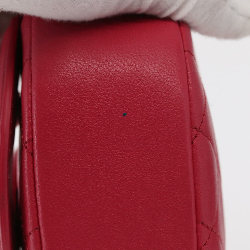 【日本直送】香奈兒 (CHANEL) 絎縫鏈條大號 Coco 相機包，羊皮材質，粉紅色，CC 標誌，正品 BA8999SAM-8