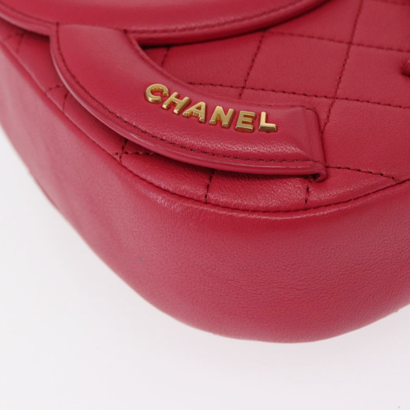 【日本直送】香奈兒 (CHANEL) 絎縫鏈條大號 Coco 相機包，羊皮材質，粉紅色，CC 標誌，正品 BA8999SAM-14