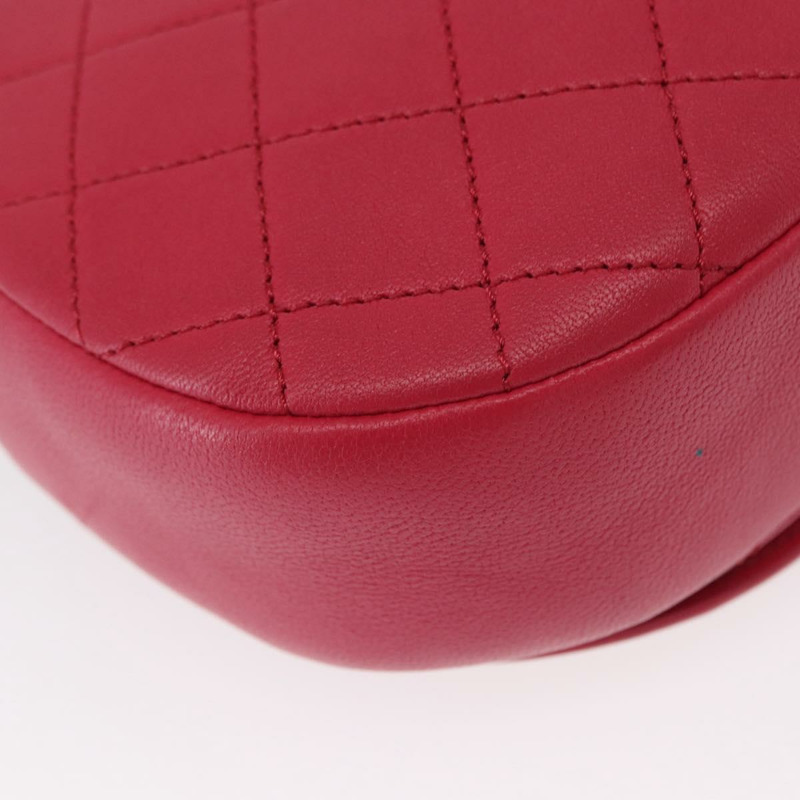 【日本直送】香奈兒 (CHANEL) 絎縫鏈條大號 Coco 相機包，羊皮材質，粉紅色，CC 標誌，正品 BA8999SAM-15