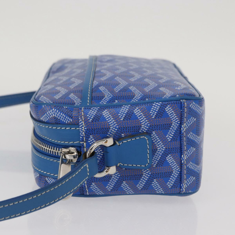 【日本直送】GOYARD 人字紋杯形面紗 PM 單肩包 PVC 藍色 正品 BA9006SAM-3