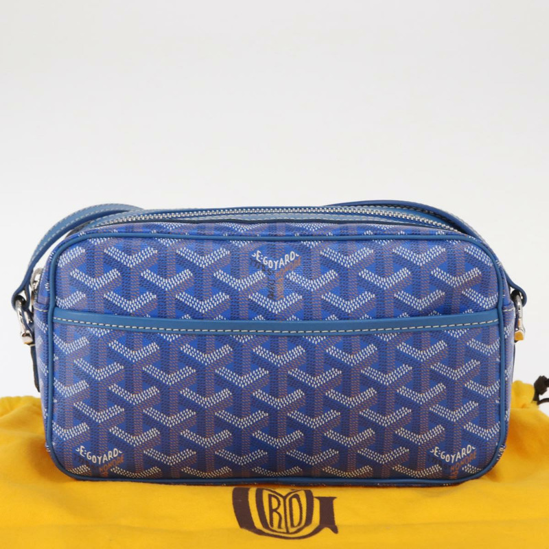 【日本直送】GOYARD 人字紋杯形面紗 PM 單肩包 PVC 藍色 正品 BA9006SAM-11