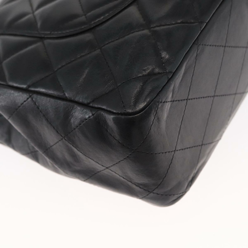 【日本直送】香奈兒 Matelasse 30 鏈條肩背包,羊皮材質,黑色,金色雙C標誌,正品編號 156627SAV-15