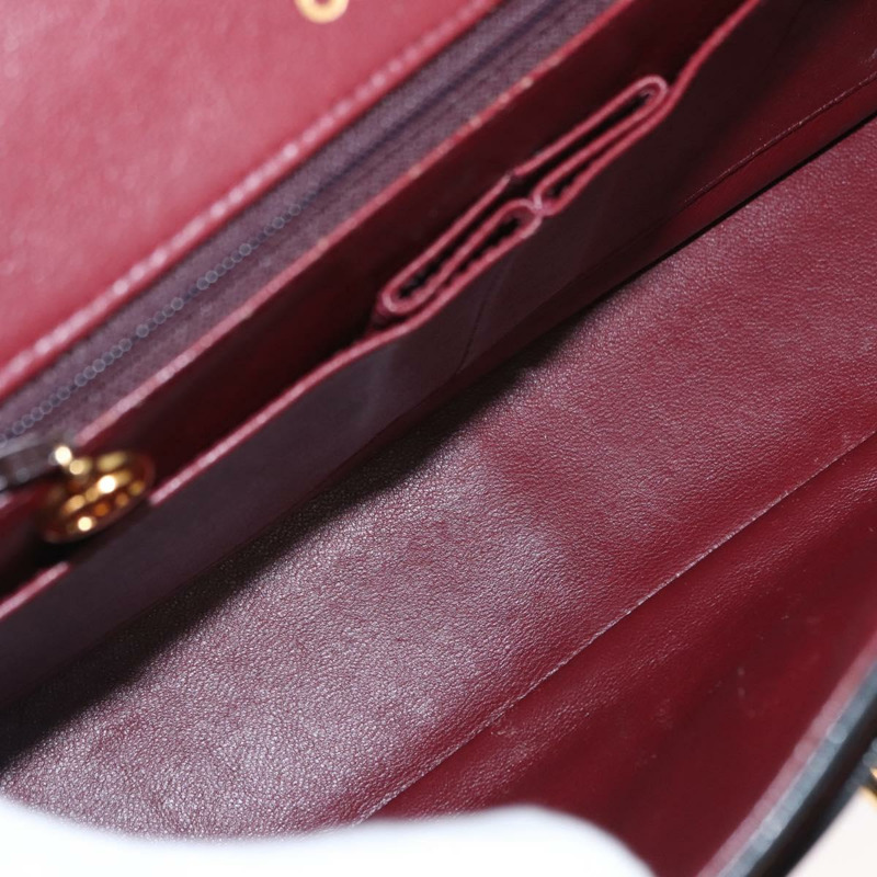 【日本直送】香奈兒 Matelasse 25 雙蓋鏈條包,羊皮材質,黑色,金色雙C標誌,正品編號 156638SAV-9