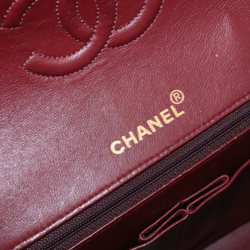 【日本直送】香奈兒 Matelasse 25 雙蓋鏈條包,羊皮材質,黑色,金色雙C標誌,正品編號 156638SAV-23