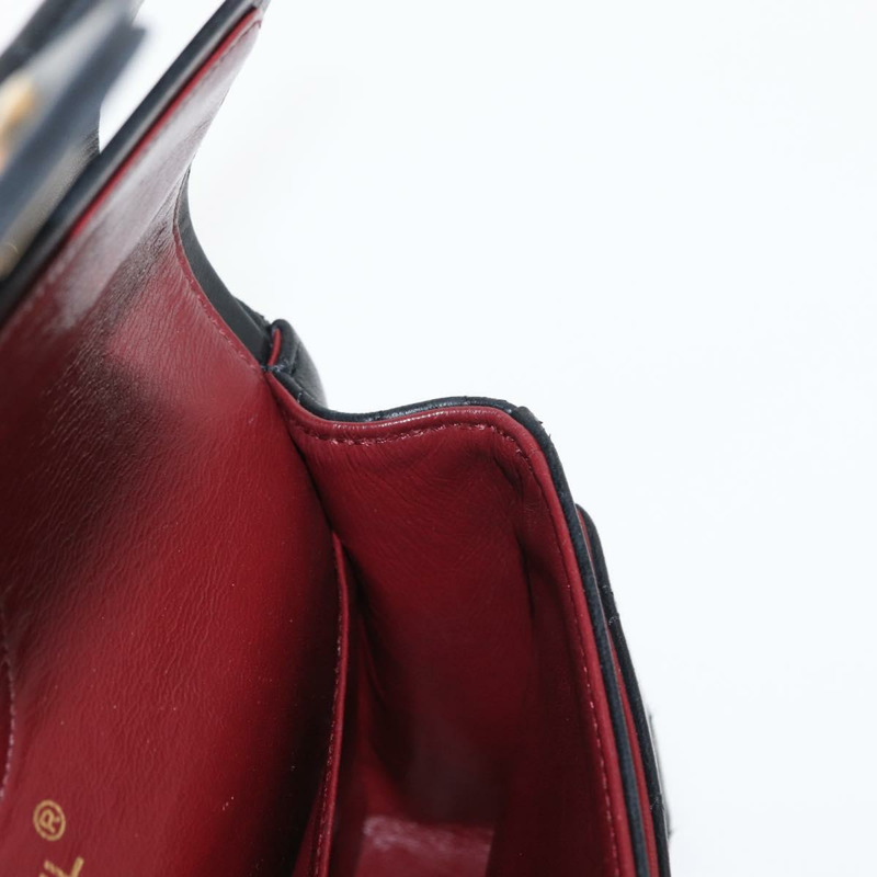 【日本直送】香奈兒 Matelasse 25 雙蓋鏈條包,羊皮材質,黑色,金色雙C標誌,正品編號 156636SAV-25