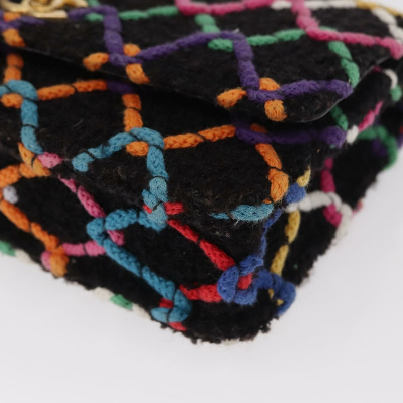 【日本直送】香奈兒 (CHANEL) Matelasse 鏈條肩背包,斜紋軟呢多色,金色雙C標誌,貨號 156642SM-15