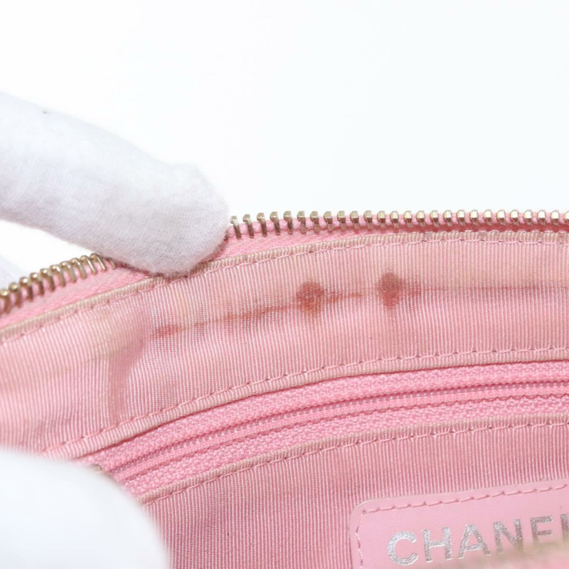 【日本直送】香奈兒 (CHANEL) 絎縫 COCO 標誌鏈包 魚子醬皮 粉紅色 金 CC 正品 156635SAM-7