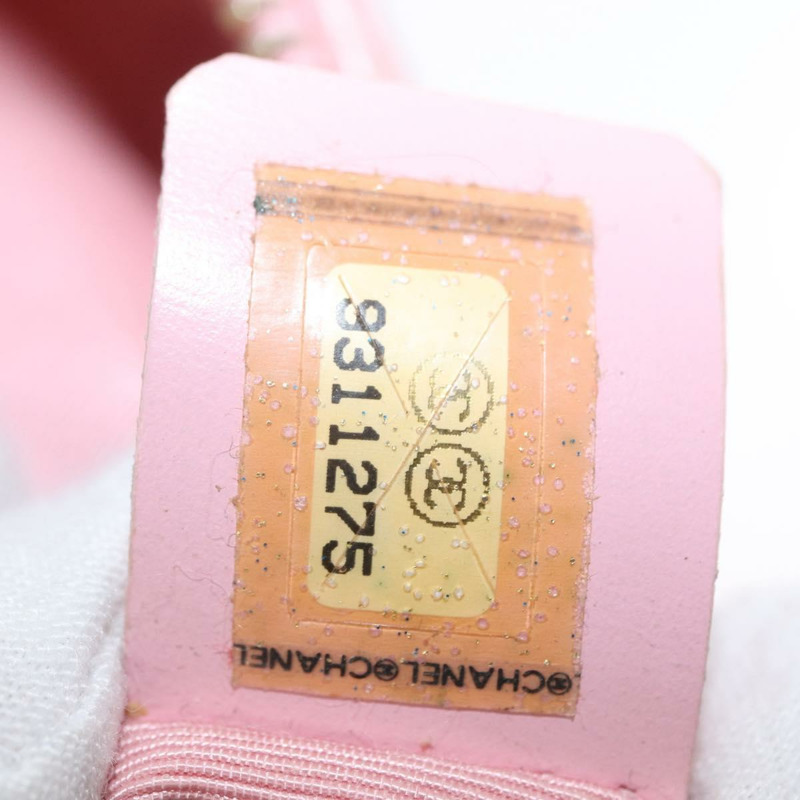 【日本直送】香奈兒 (CHANEL) 絎縫 COCO 標誌鏈包 魚子醬皮 粉紅色 金 CC 正品 156635SAM-9