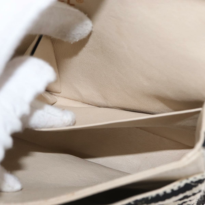 【日本直送】香奈兒 (CHANEL) Matelasse 鏈條雙蓋包 針織 白色 CC Auth 152291SAV-30