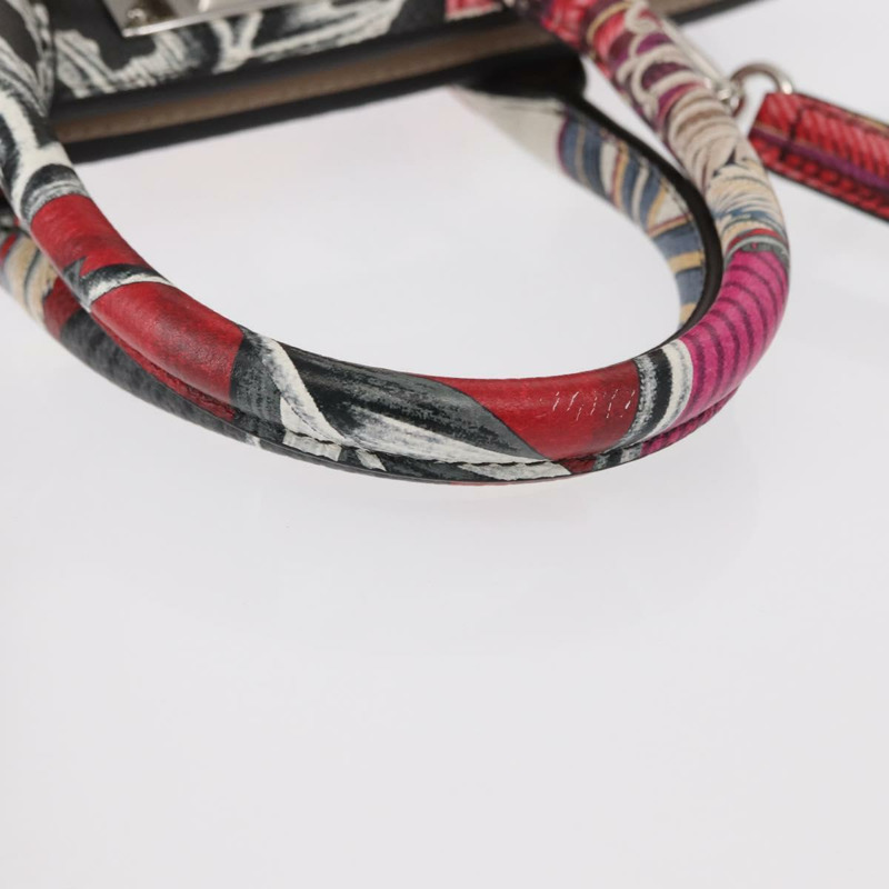 【日本直送】Salvatore Ferragamo 手提包 皮革 兩用 銀粉紅色 正品 156332SAM-6