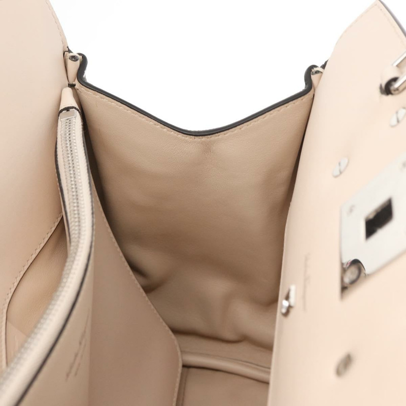 【日本直送】Salvatore Ferragamo 手提包 皮革 兩用 銀粉紅色 正品 156332SAM-24