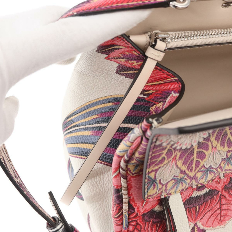 【日本直送】Salvatore Ferragamo 手提包 皮革 兩用 銀粉紅色 正品 156332SAM-25