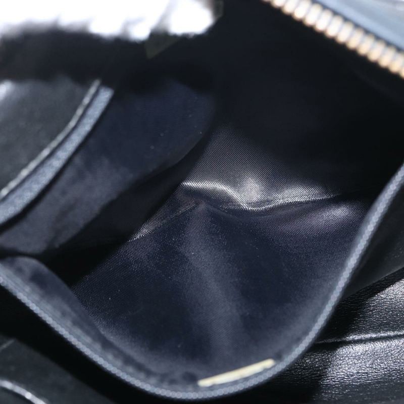 【日本直送】香奈兒 (CHANEL) 絎縫鏈條肩背包，羊皮材質，黑色，金色雙C標誌，貨號 146556V-22