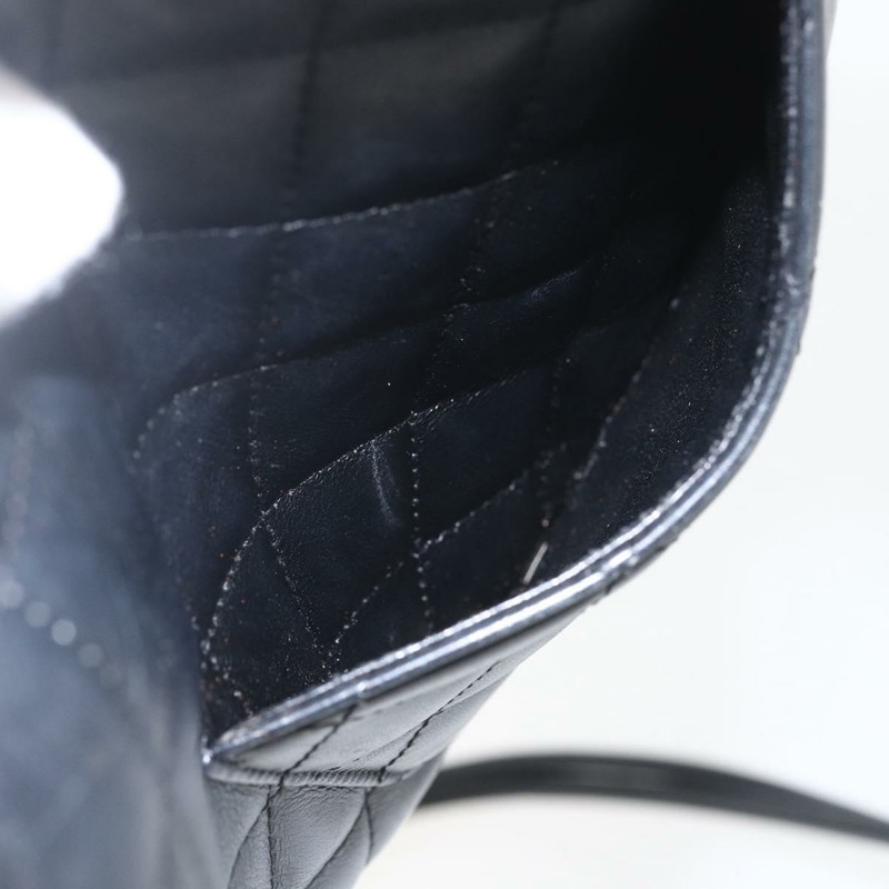 【日本直送】香奈兒 Cambon 系列單肩包，銀色/黑色皮革，CC 標誌，正品編號 157123SAV-21