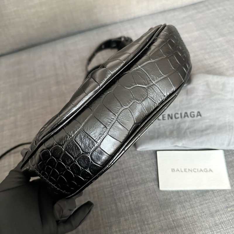 Balenciaga巴黎世家 le cagole 鱷壓褶皺牛皮 XS-2