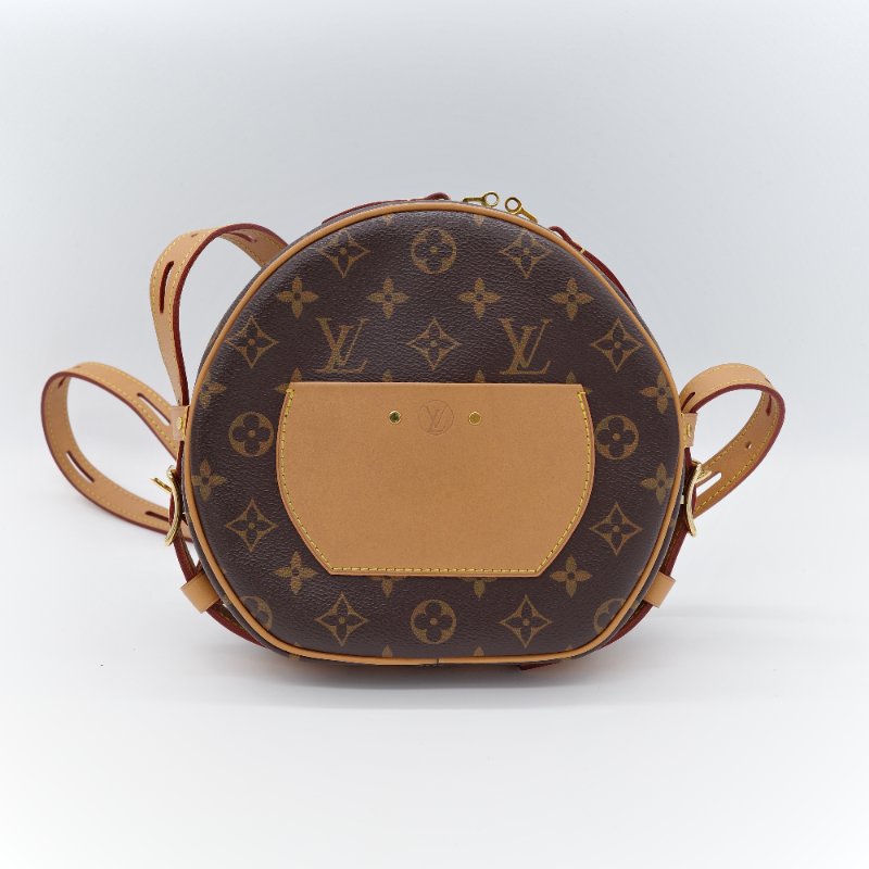 Louis Vuitton 路易威登 Boite Chapeau Souple 大號 圓餅包 MM 老花帆布 斜背包 肩背包-5