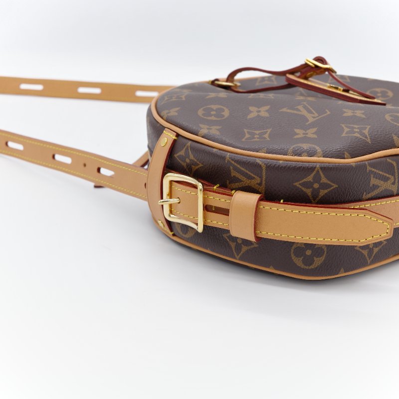 Louis Vuitton 路易威登 Boite Chapeau Souple 大號 圓餅包 MM 老花帆布 斜背包 肩背包-9