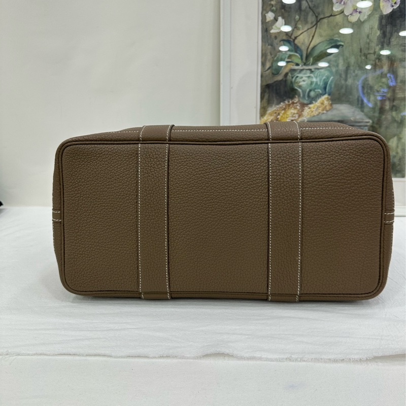 Hermes 愛馬仕 大象灰 銀扣 garden party 花園36 Y刻-6