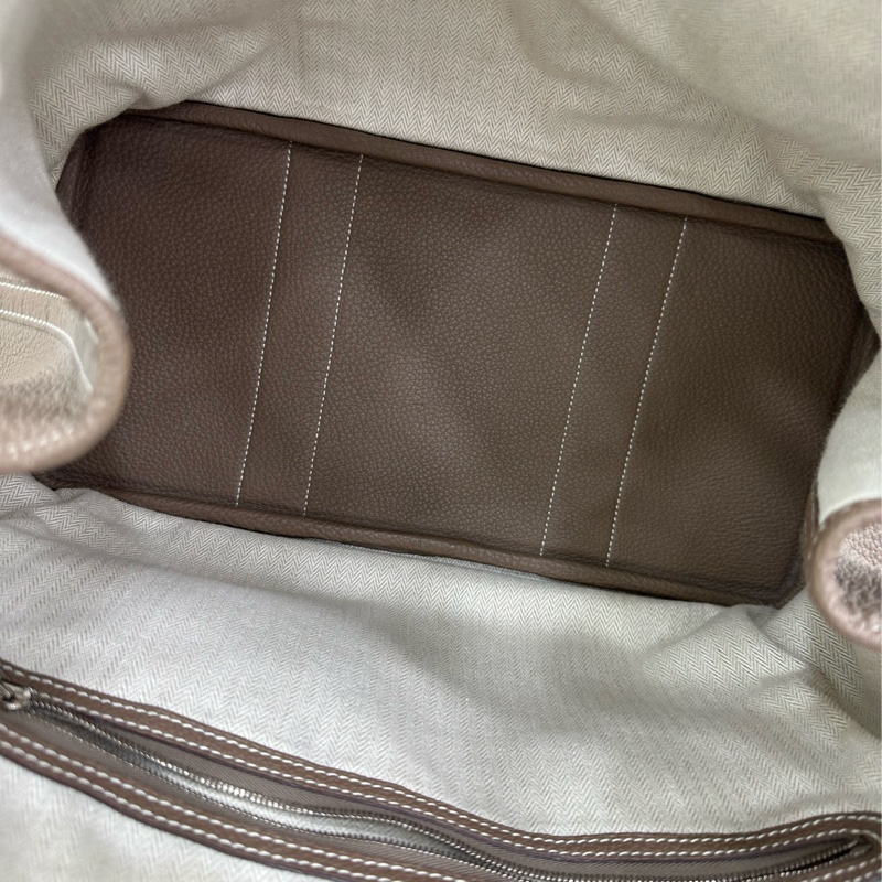 Hermes 愛馬仕 大象灰 銀扣 garden party 花園36 Y刻-8