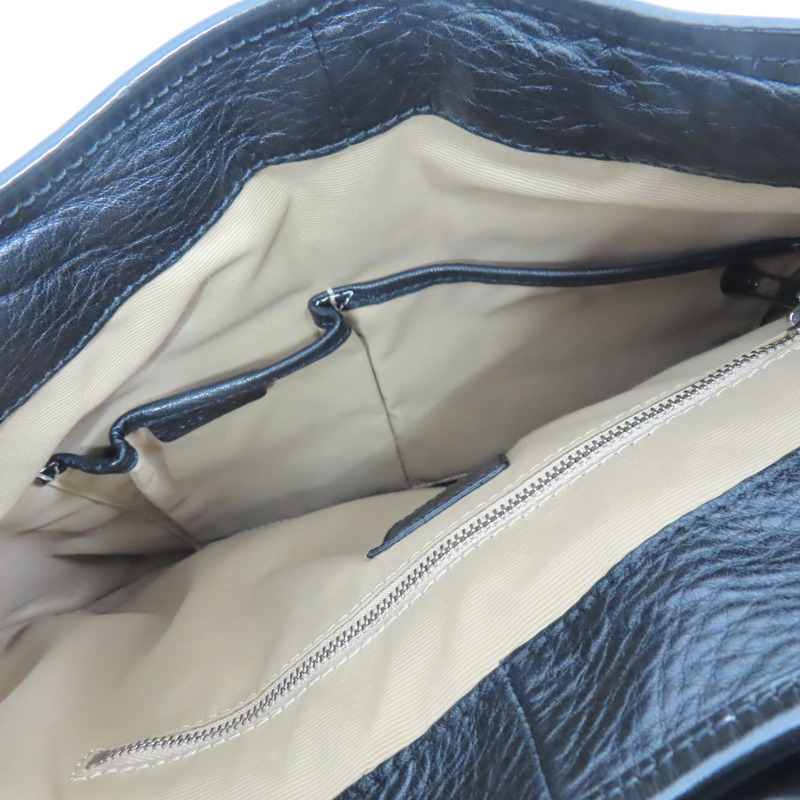 黑色 皮革 帆布 Nova格紋月牙包 肩背包【BURBERRY 巴寶莉】-6