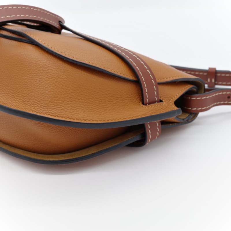 Loewe 羅威 Gate 牛皮 駝色 焦糖色 咖啡棕色 肩背包 斜背包-7
