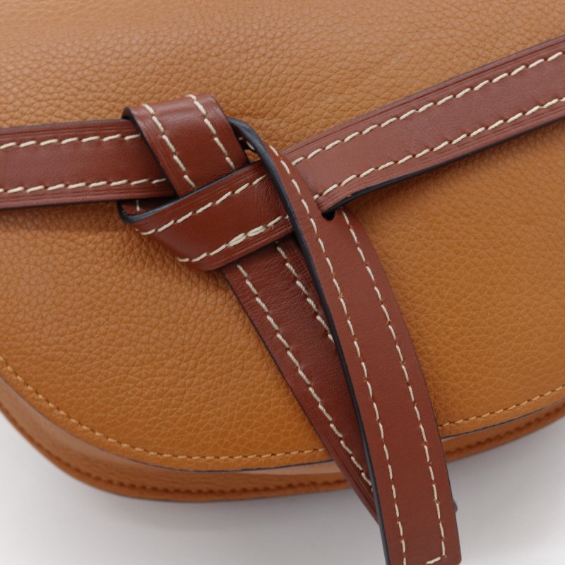 Loewe 羅威 Gate 牛皮 駝色 焦糖色 咖啡棕色 肩背包 斜背包-8