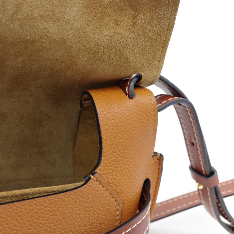 Loewe 羅威 Gate 牛皮 駝色 焦糖色 咖啡棕色 肩背包 斜背包-10