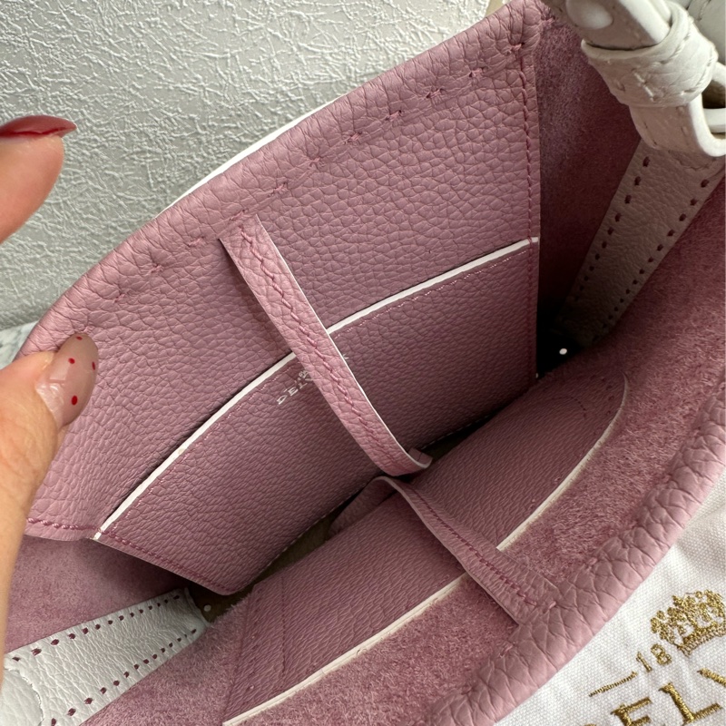 delvaux 粉色經典手提包👜-7