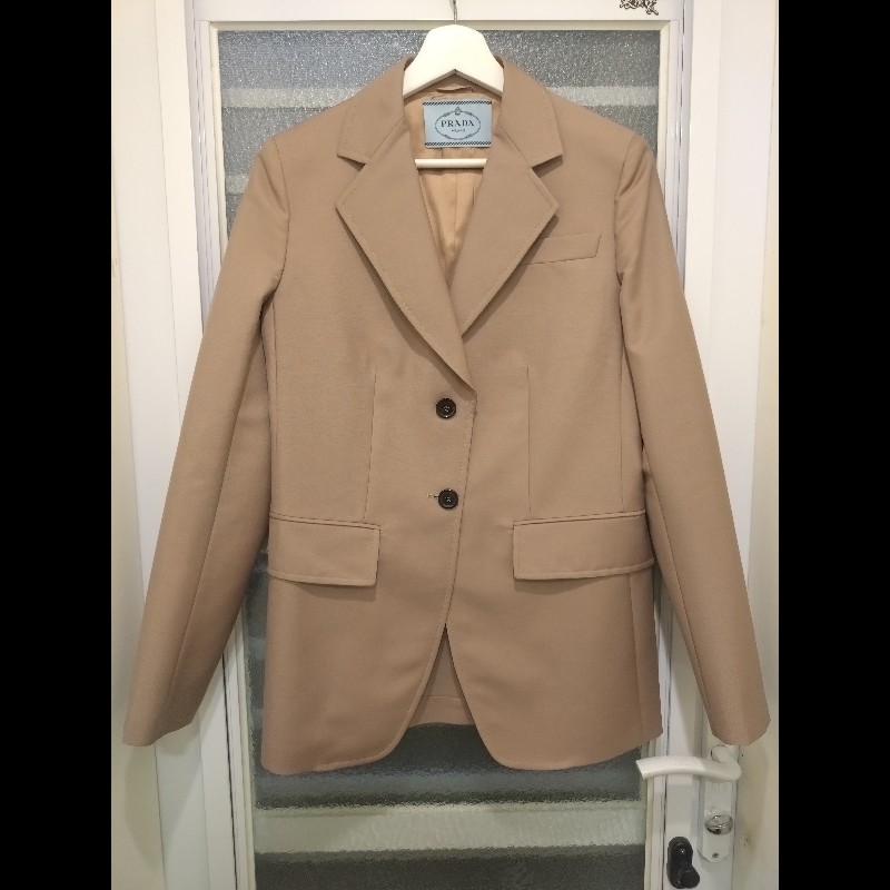 Prada 駝色西裝外套-0