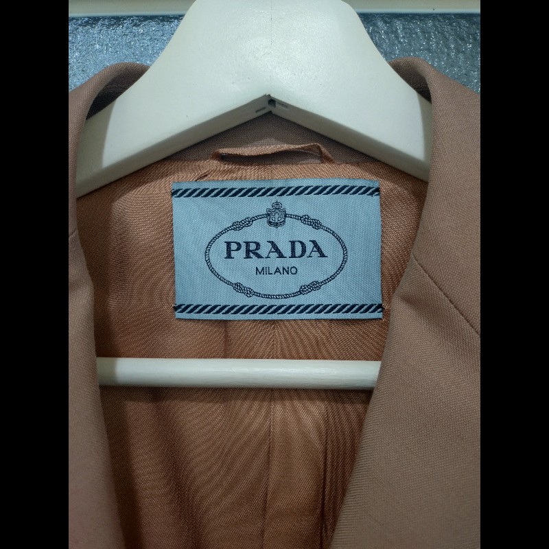 Prada 駝色西裝外套-10