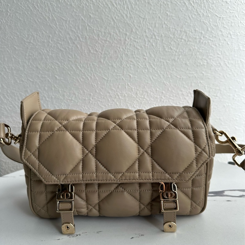 Dior 奶茶色黛妃超美斜背包❤️❤️-0