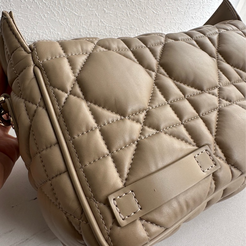 Dior 奶茶色黛妃超美斜背包❤️❤️-9