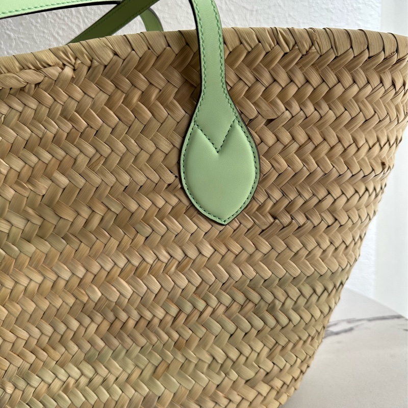 Gucci 綠色大編織包 好適合出去玩喔-7