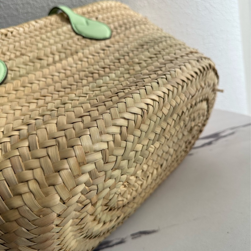 Gucci 綠色大編織包 好適合出去玩喔-8