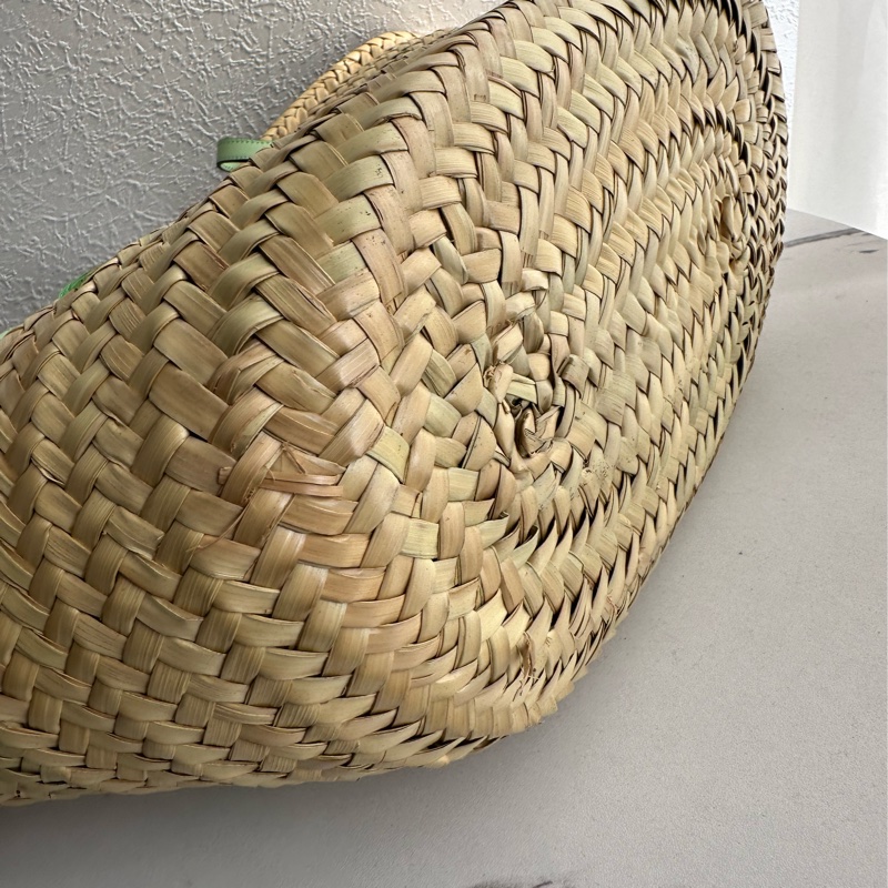 Gucci 綠色大編織包 好適合出去玩喔-10