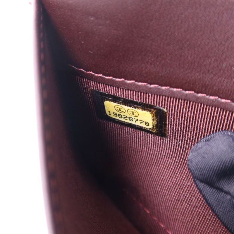 CHANEL 牛皮皮革Bifold Long Wallet金扣長錢包-7