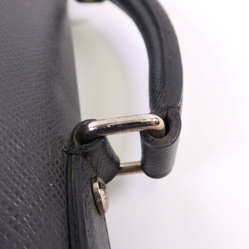 LOUIS VUITTON Taiga Anton Messenger Bag銀扣公事包-12