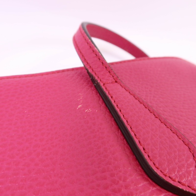 GUCCI 牛皮皮革Shoulder Bag金扣肩背袋-14