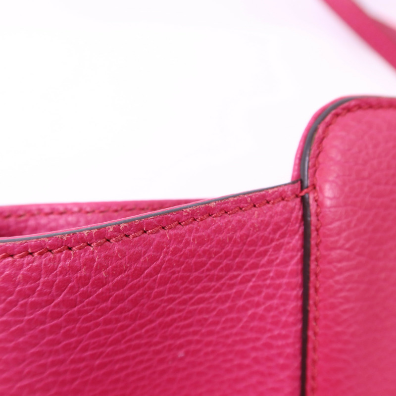 GUCCI 牛皮皮革Shoulder Bag金扣肩背袋-15