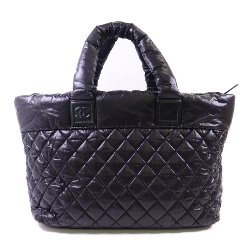 CHANEL 尼龍Coco Cocoon Medium銀扣手挽袋-1