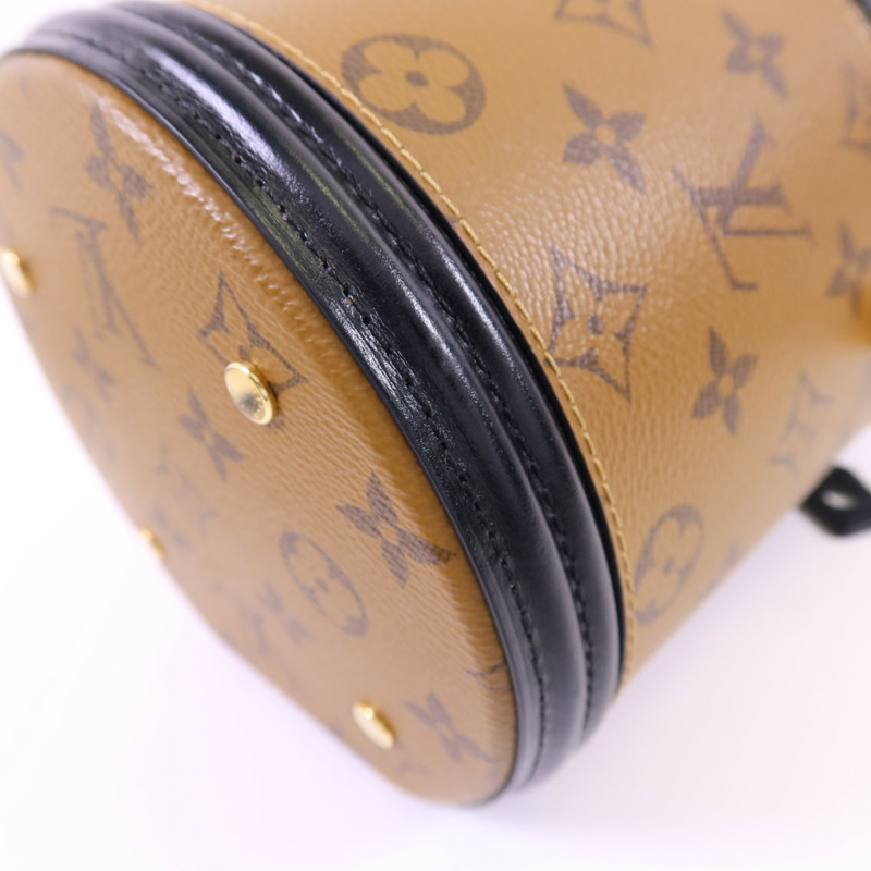 LOUIS VUITTON Monogram Reverse Cannes金扣手挽肩背兩用袋-12
