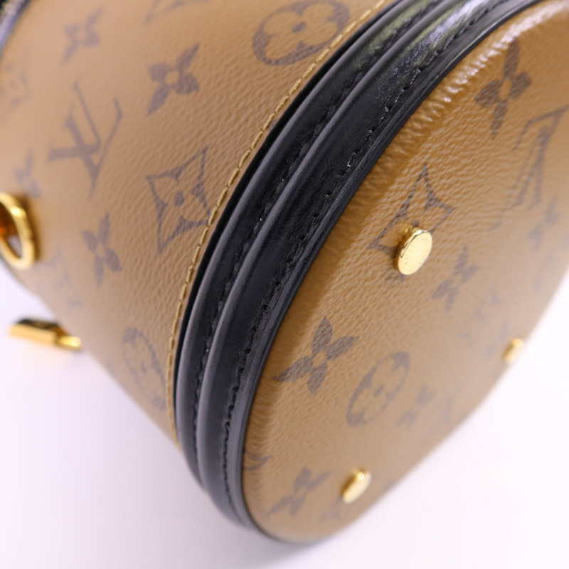 LOUIS VUITTON Monogram Reverse Cannes金扣手挽肩背兩用袋-13