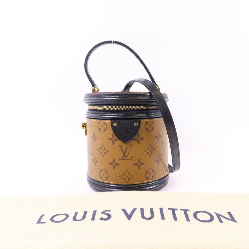 LOUIS VUITTON Monogram Reverse Cannes金扣手挽肩背兩用袋-19
