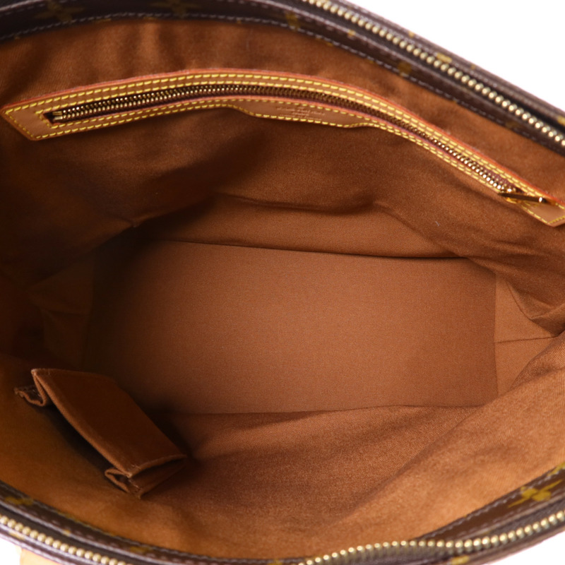 LOUIS VUITTON Monogram Cabas Mezzo金扣肩背袋棕色-3