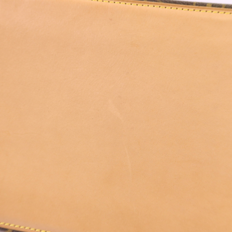 LOUIS VUITTON Monogram Cabas Mezzo金扣肩背袋棕色-12