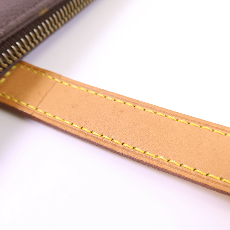 LOUIS VUITTON Monogram Cabas Mezzo金扣肩背袋棕色-16