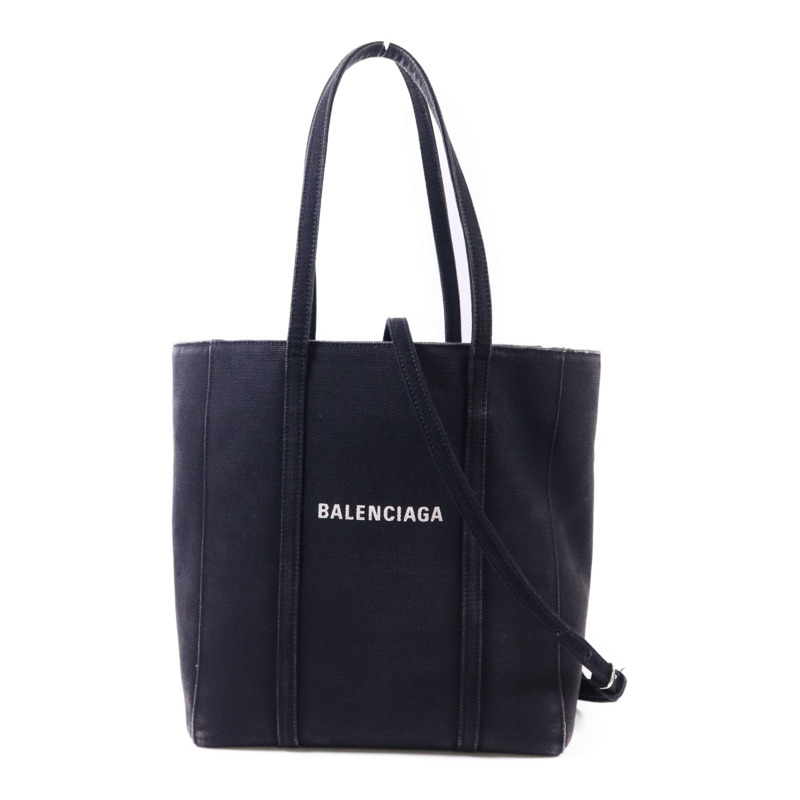 BALENCIAGA 帆布Everyday XS銀扣手挽肩背兩用袋-0