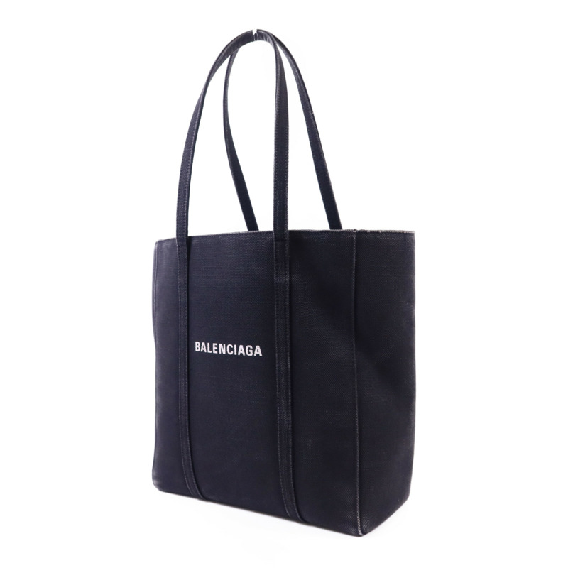 BALENCIAGA 帆布Everyday XS銀扣手挽肩背兩用袋-2