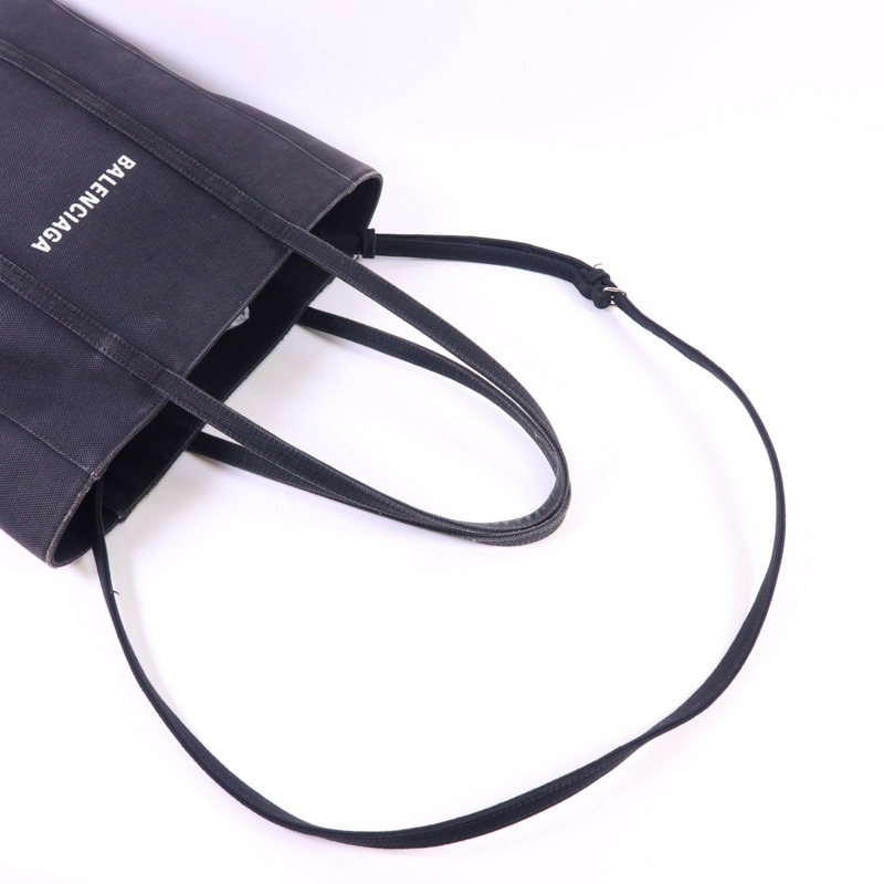 BALENCIAGA 帆布Everyday XS銀扣手挽肩背兩用袋-4